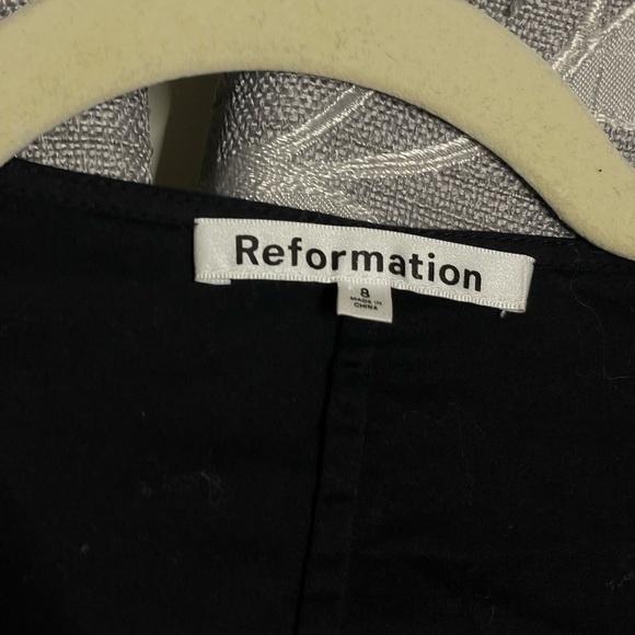 Reformation Halia Dress in Black - Picture 8 of 9